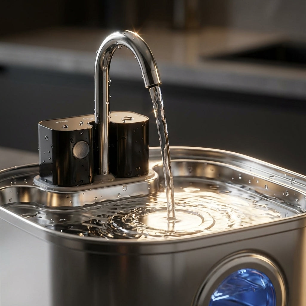 Leiser Trinkbrunnen für Katzen